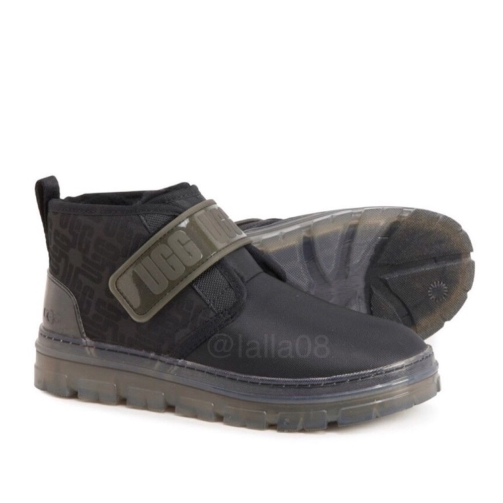 UGG Australia Women's Black Neumel Graphic Monogram Chukka Boots